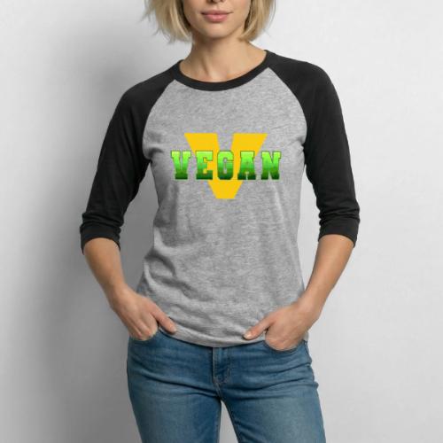Vegan Energy V - Unisex Baseball T-Shirt