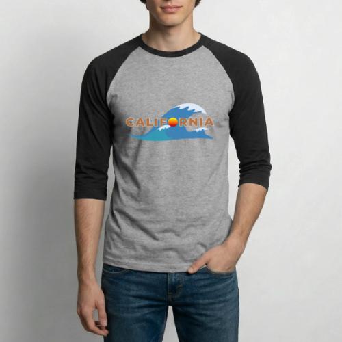Blue Wave California - Unisex Baseball T-Shirt