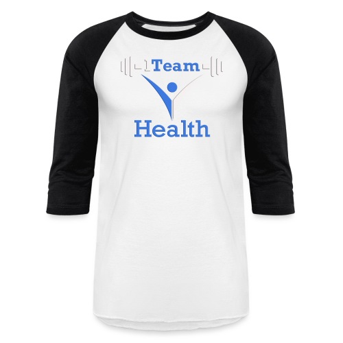 1TH - Blue and White - Unisex Baseball T-Shirt