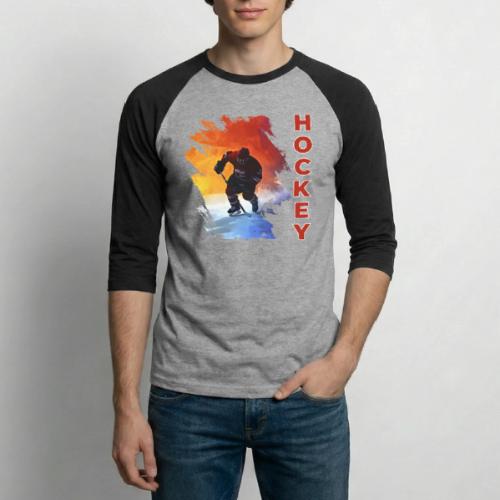 Hockey Energy - Unisex Baseball T-Shirt
