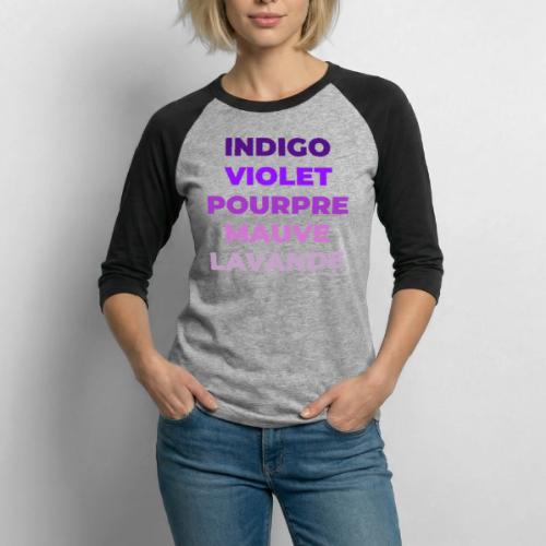 Shades of purple - Unisex Baseball T-Shirt