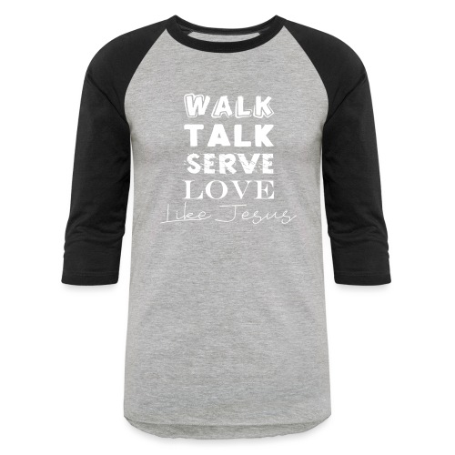 Be Like Jesus (White) - Unisex Baseball T-Shirt