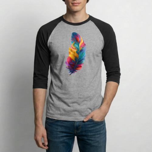 Spectrum Feather Flow - Unisex Baseball T-Shirt