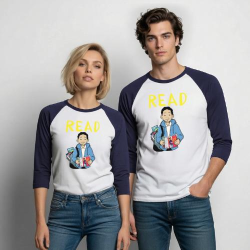 READ with Jerry Craft's New Kid - Unisex Baseball T-Shirt