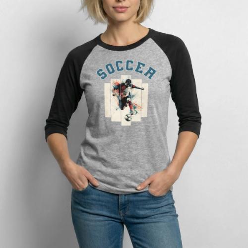 Soccer Vibes - Unisex Baseball T-Shirt