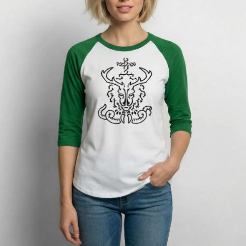 CHRISTmas Stag - Unisex Baseball T-Shirt