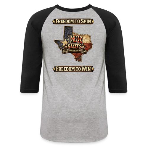 OCR Slots America's 250th Texas - Unisex Baseball T-Shirt