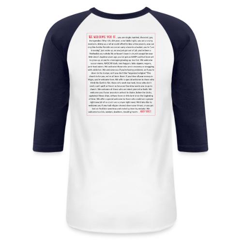 We Welcome You If ... - Unisex Baseball T-Shirt