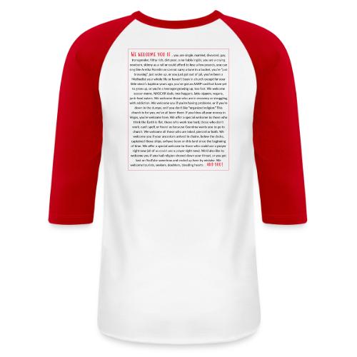 We Welcome You If ... - Unisex Baseball T-Shirt