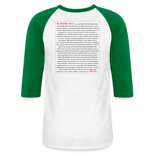 We Welcome You If ... - Unisex Baseball T-Shirt