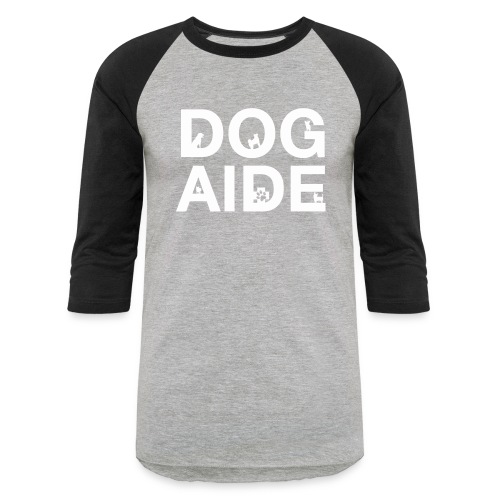 dog aide NEW white - Unisex Baseball T-Shirt