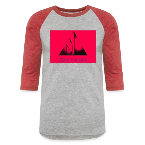 Pink Logo - Unisex Baseball T-Shirt