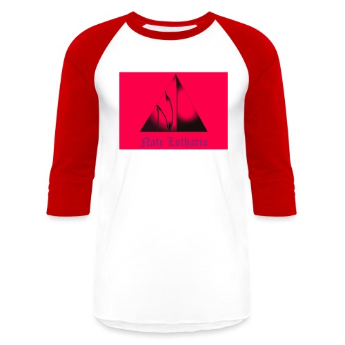 Pink Logo - Unisex Baseball T-Shirt