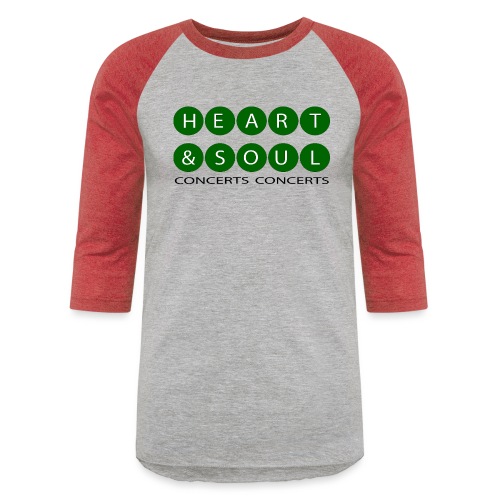Heart & Soul Concerts green/ white bubble Horizon - Unisex Baseball T-Shirt