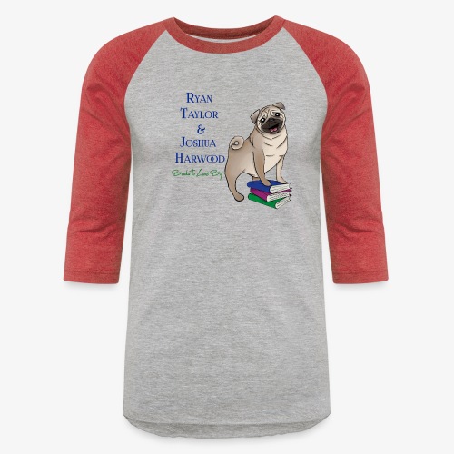 Books to Love By Author Logo - Unisex Baseball T-Shirt