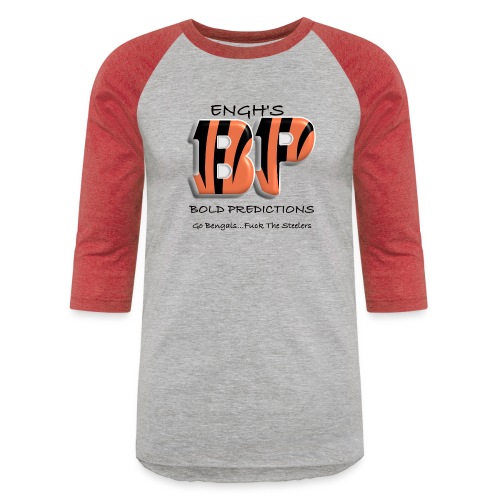 Enghs Bold Predictions Logo Black - Unisex Baseball T-Shirt