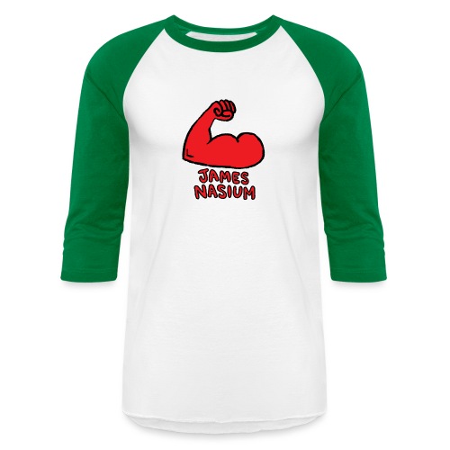 JAMES NASIUM LOGO - Unisex Baseball T-Shirt