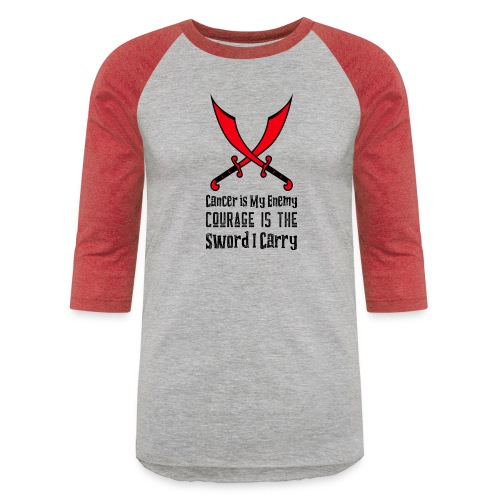 Cancer is My Enemy - Unisex Baseball T-Shirt
