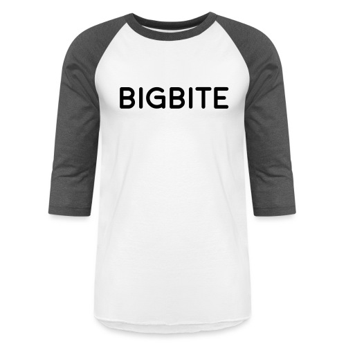 BIGBITE logo red (USE) - Unisex Baseball T-Shirt