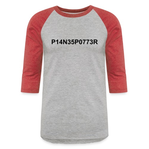 Planespotter 1337 LEET (black-arial) - Unisex Baseball T-Shirt