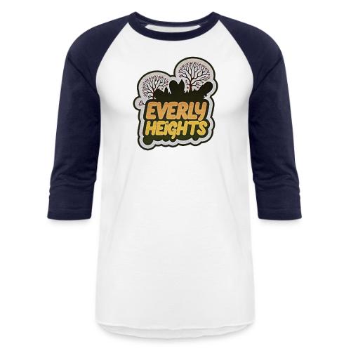 Everly Heights Sunburst Logo - Unisex Baseball T-Shirt
