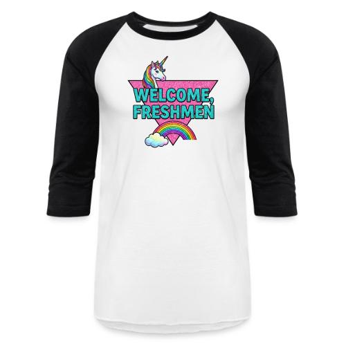 Welcome, Freshmen - Unisex Baseball T-Shirt