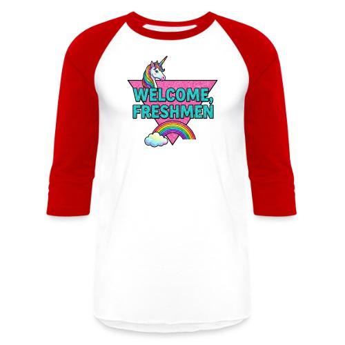 Welcome, Freshmen - Unisex Baseball T-Shirt