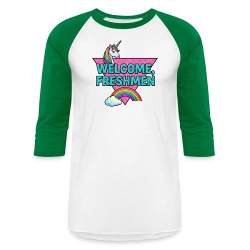 Welcome, Freshmen - Unisex Baseball T-Shirt