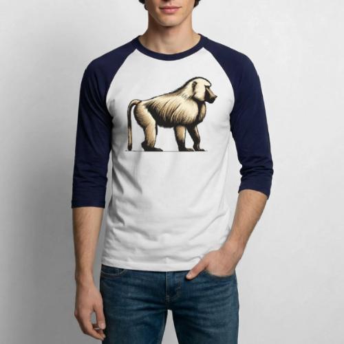 Baboon - Unisex Baseball T-Shirt