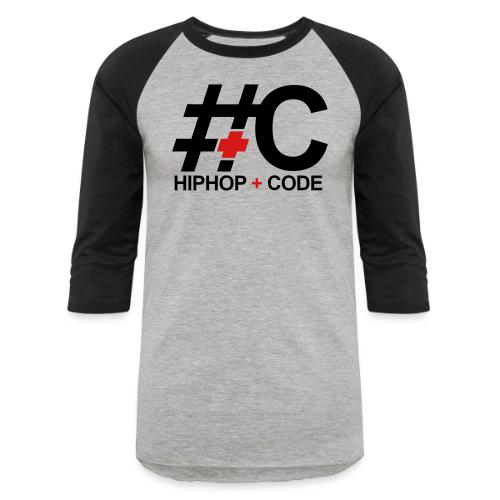 hiphopandcode-logo-2color - Unisex Baseball T-Shirt