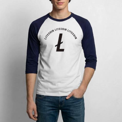 litecoin - Unisex Baseball T-Shirt