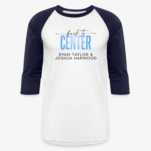 Back to Center Title Black - Unisex Baseball T-Shirt