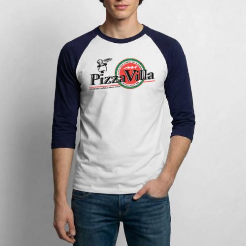Pizza Villa logo - Unisex Baseball T-Shirt