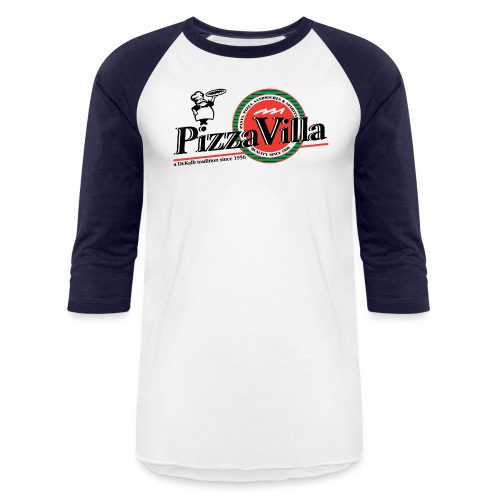 Pizza Villa logo - Unisex Baseball T-Shirt
