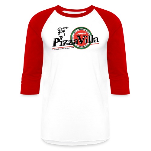 Pizza Villa logo - Unisex Baseball T-Shirt