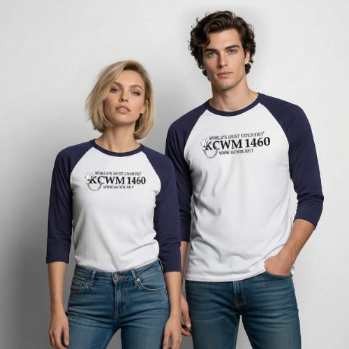 KCWM Logo - Unisex Baseball T-Shirt