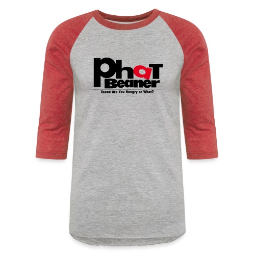 Classic Black PB Logo - Unisex Baseball T-Shirt