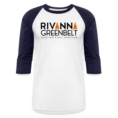 RIVANNA GREENBELT (all black text) - Unisex Baseball T-Shirt