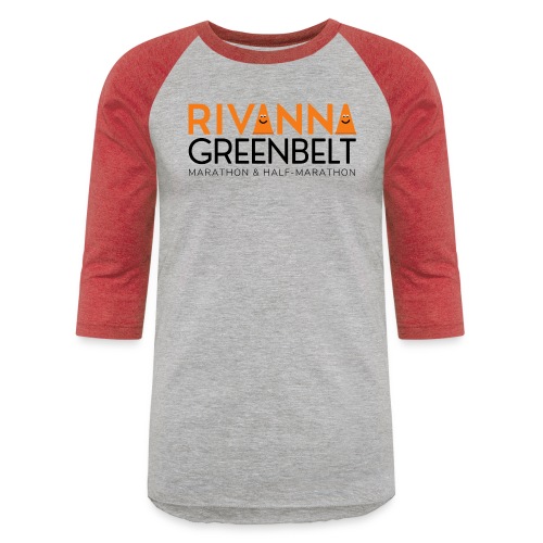 RIVANNA GREENBELT (orange/black) - Unisex Baseball T-Shirt