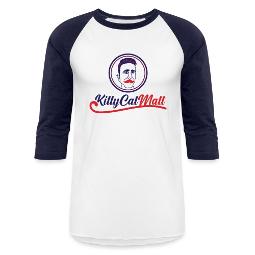 KittyCatMatt Full Logo - Unisex Baseball T-Shirt