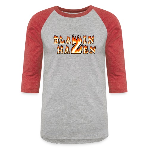 Blazin Hazen Logo FIRE - Unisex Baseball T-Shirt