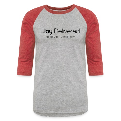 Joy Delivered in Black (website) - Unisex Baseball T-Shirt