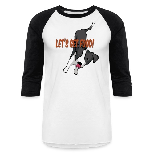Foodie Dog Border Collie - Unisex Baseball T-Shirt