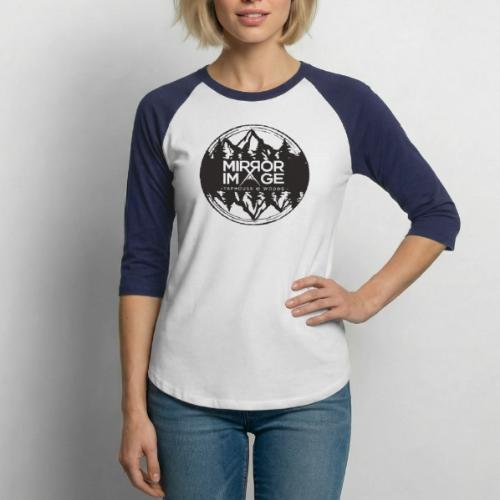 Mirroratwoods FINAL transparent - Unisex Baseball T-Shirt