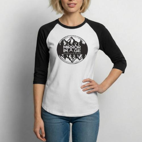 Mirroratwoods FINAL transparent - Unisex Baseball T-Shirt