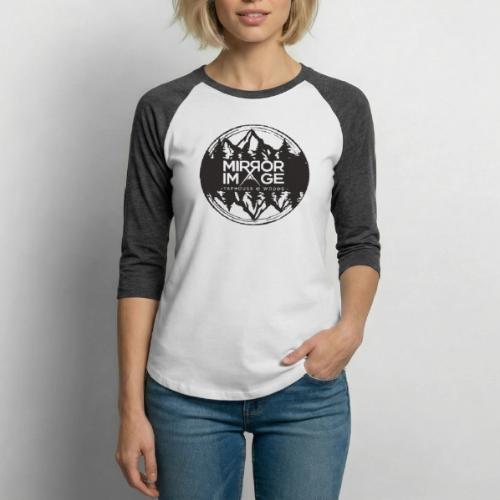 Mirroratwoods FINAL transparent - Unisex Baseball T-Shirt