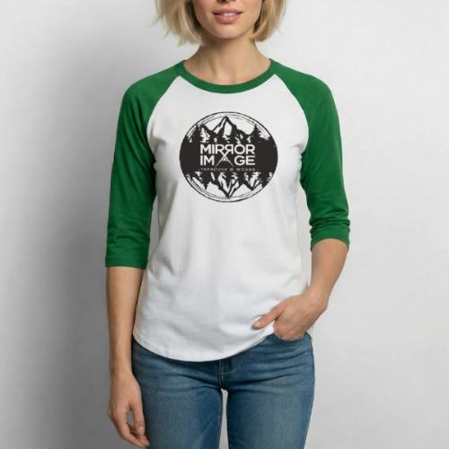 Mirroratwoods FINAL transparent - Unisex Baseball T-Shirt