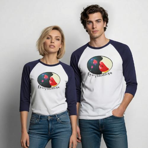 La Voz Silenciosa - Kisses - Unisex Baseball T-Shirt