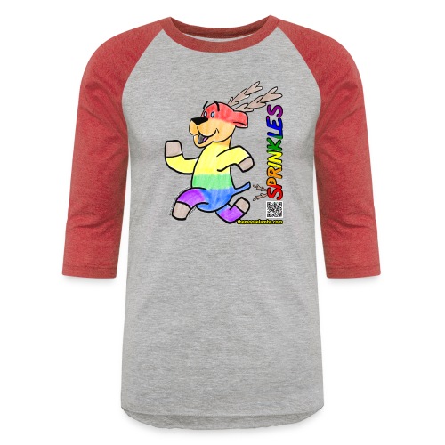 Sprinkles the MooseLamb (H2D) - Unisex Baseball T-Shirt
