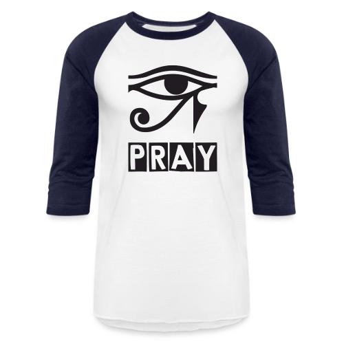EYE PRAY DSGN TRNSP - Unisex Baseball T-Shirt